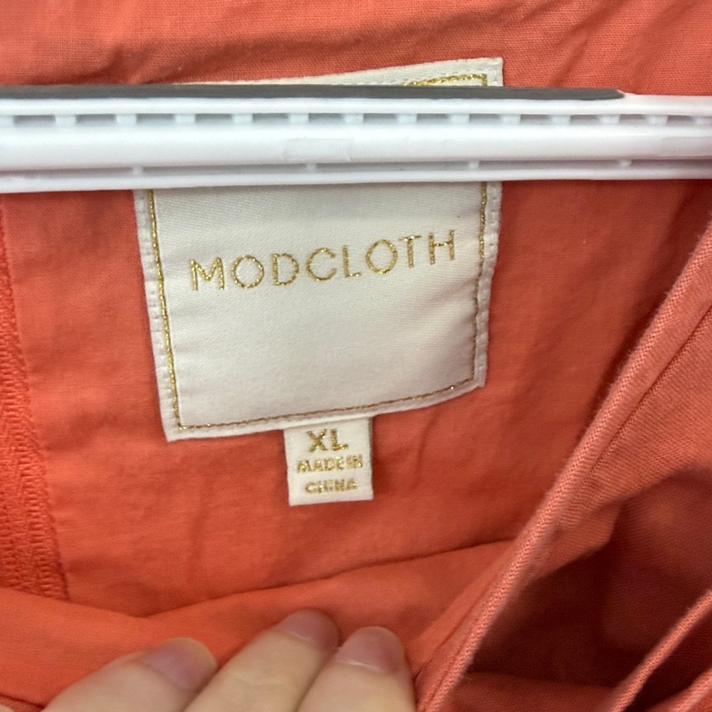 ModCloth Coral Bow Dress - Picture 3 of 9